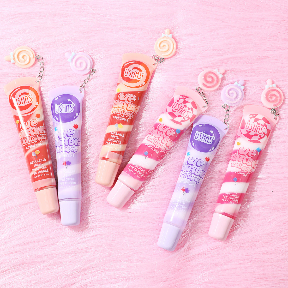 Rainbow Ice Cream Lip Gloss Moisturizing Lip Gloss Lip lollipop