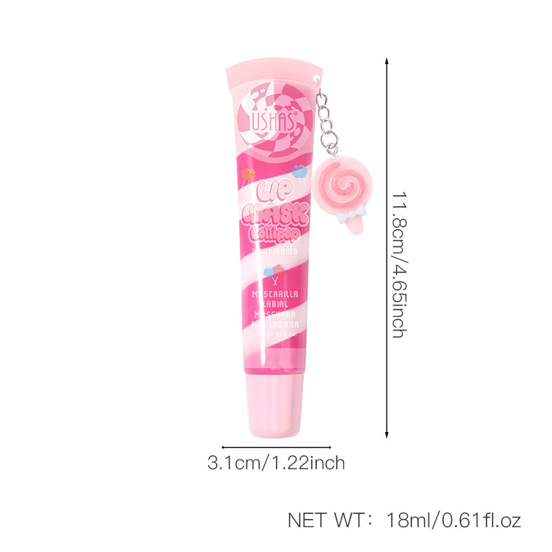 Rainbow Ice Cream Lip Gloss Moisturizing Lip Gloss Lip lollipop
